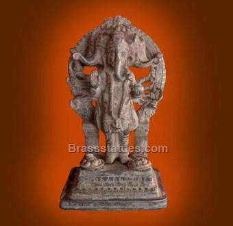 Puchmukhi Ganesh Antiqued