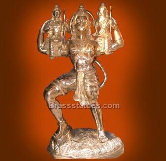 Hanuman With Ram & Luxman